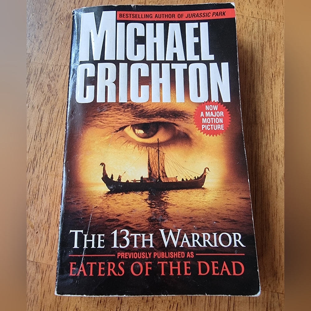 The 13th Warrior Softcover Book by Michael Crichton Vintage